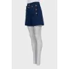 Straight shorts with gold hardware