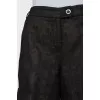 Black shorts with lining