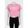 Cropped pink t-shirt