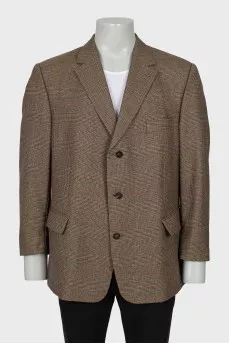 Men's vintage checked blazer