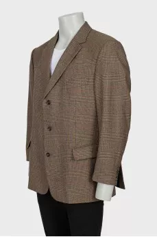 Men's vintage checked blazer