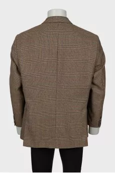 Men's vintage checked blazer