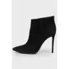 Suede stiletto heels