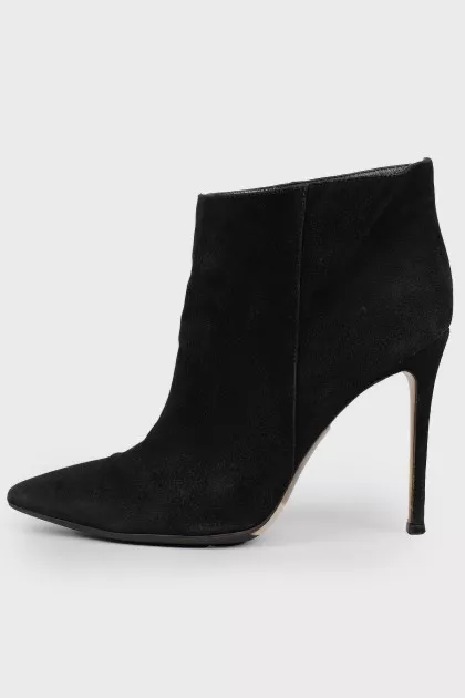 Suede stiletto heels