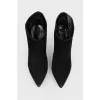 Suede stiletto heels