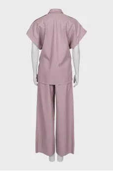 Nina faux leather suit