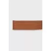 Reversible brown leather belt