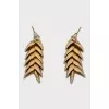 Gold earrings in the shape of a spike