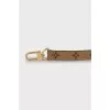Leather bag strap with carabiners