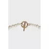 Pearl necklace with a bull pendant