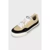 Branded suede sneakers