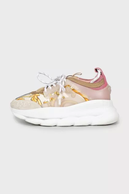 Chain Reaction sneakers with branded logo