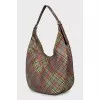 Plaid hobo bag