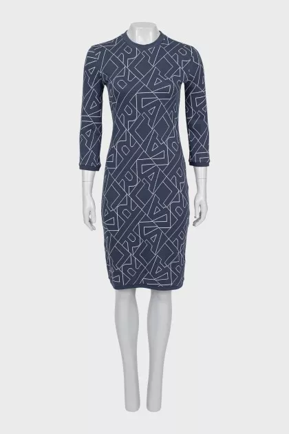 Bodycon blue dress with tag
