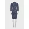 Bodycon blue dress with tag