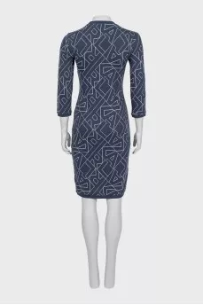 Bodycon blue dress with tag
