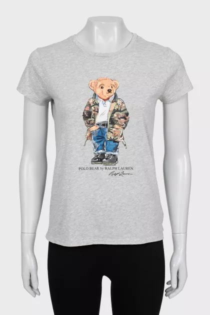 Gray printed t-shirt