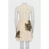 Silk dress with tulle