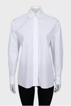 Shirt with crystal cufflinks