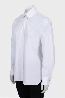 Shirt with crystal cufflinks