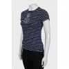 T-shirt with bead embroidery