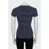 T-shirt with bead embroidery
