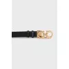 Leather black and blue belt