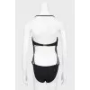 Swimsuit with a transparent insert