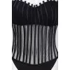 Swimsuit with a transparent insert