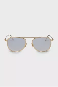 Thin gold frame with tag