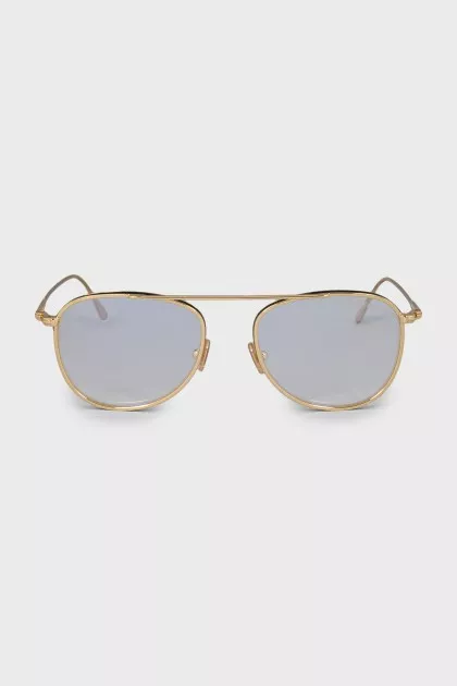 Thin gold frame with tag