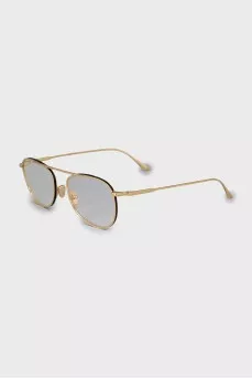 Thin gold frame with tag