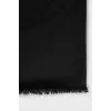 Black scarf made of wool and silk