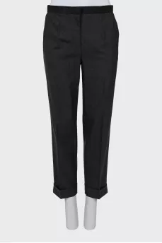 Шерстяные брюки straight fit