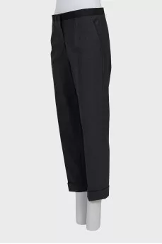 Шерстяные брюки straight fit