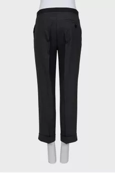 Шерстяные брюки straight fit