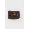 Brown leather belt