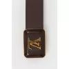 Brown leather belt