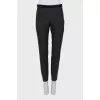Slim fit wool trousers
