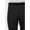 Slim fit wool trousers