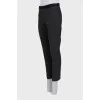 Slim fit wool trousers