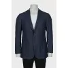 Men's blue jacket with large check