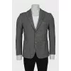 Men's single-breasted wool jacket