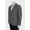 Men's single-breasted wool jacket