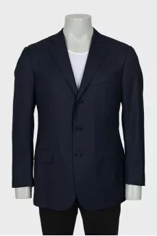 Men's striped wool jacket