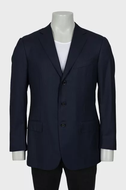 Men's striped wool jacket