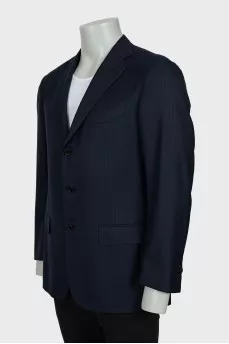 Men's striped wool jacket