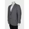 Men's striped wool jacket
