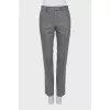 Gray wool trousers