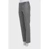 Gray wool trousers